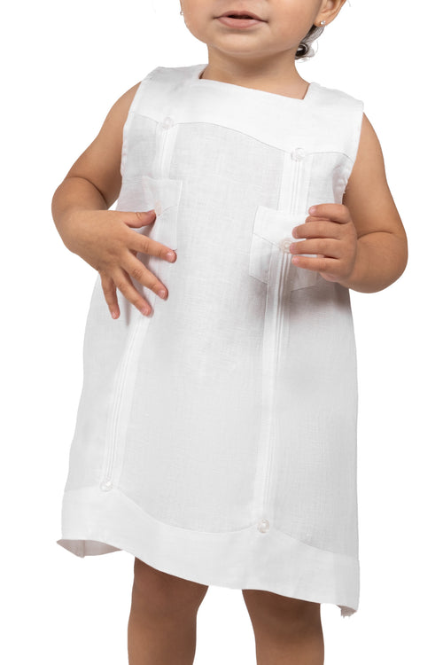 Vestido Guayabera Cádiz Blanco