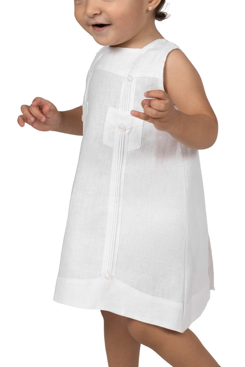 Vestido Guayabera Cádiz Blanco